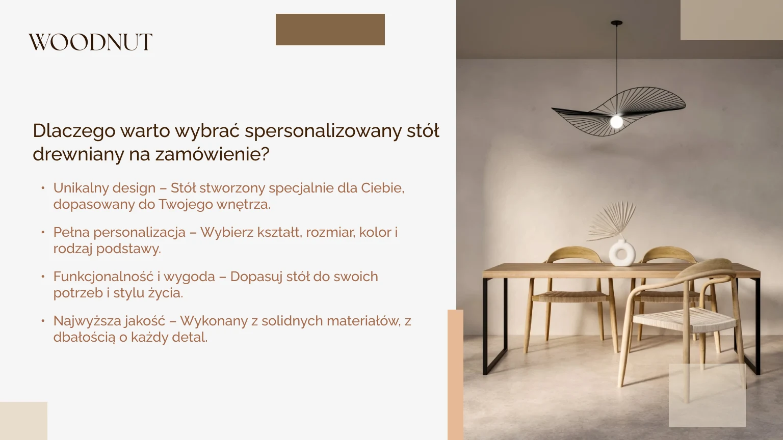 Dlaczego warto wybrać spersonalizowany stół drewniany na zamówienie