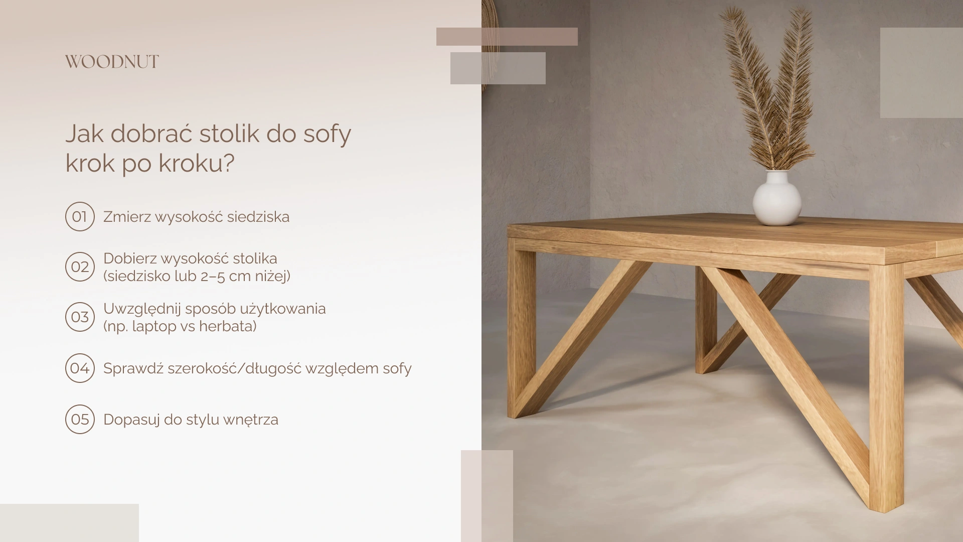 Jak dobrać stolik do sofy krok po kroku?