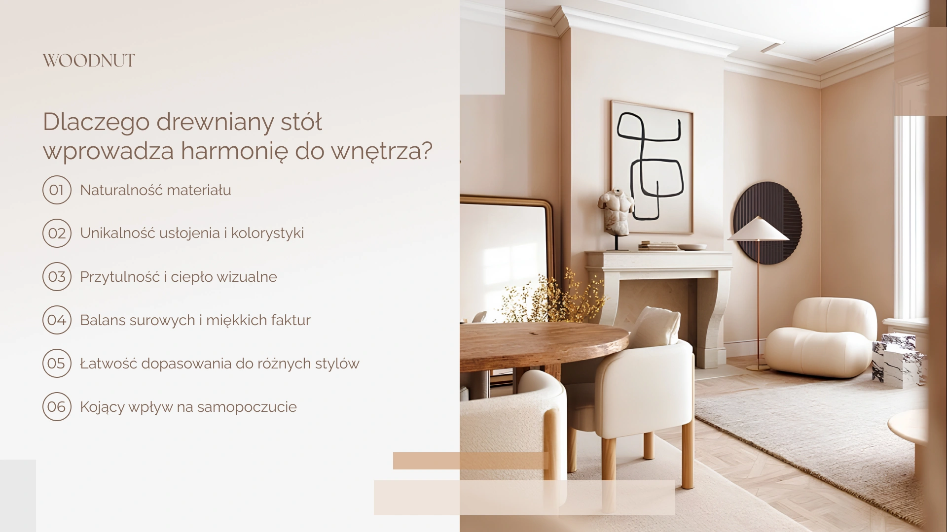 Dlaczego drewniany stół wprowadza harmonię do wnętrza?
