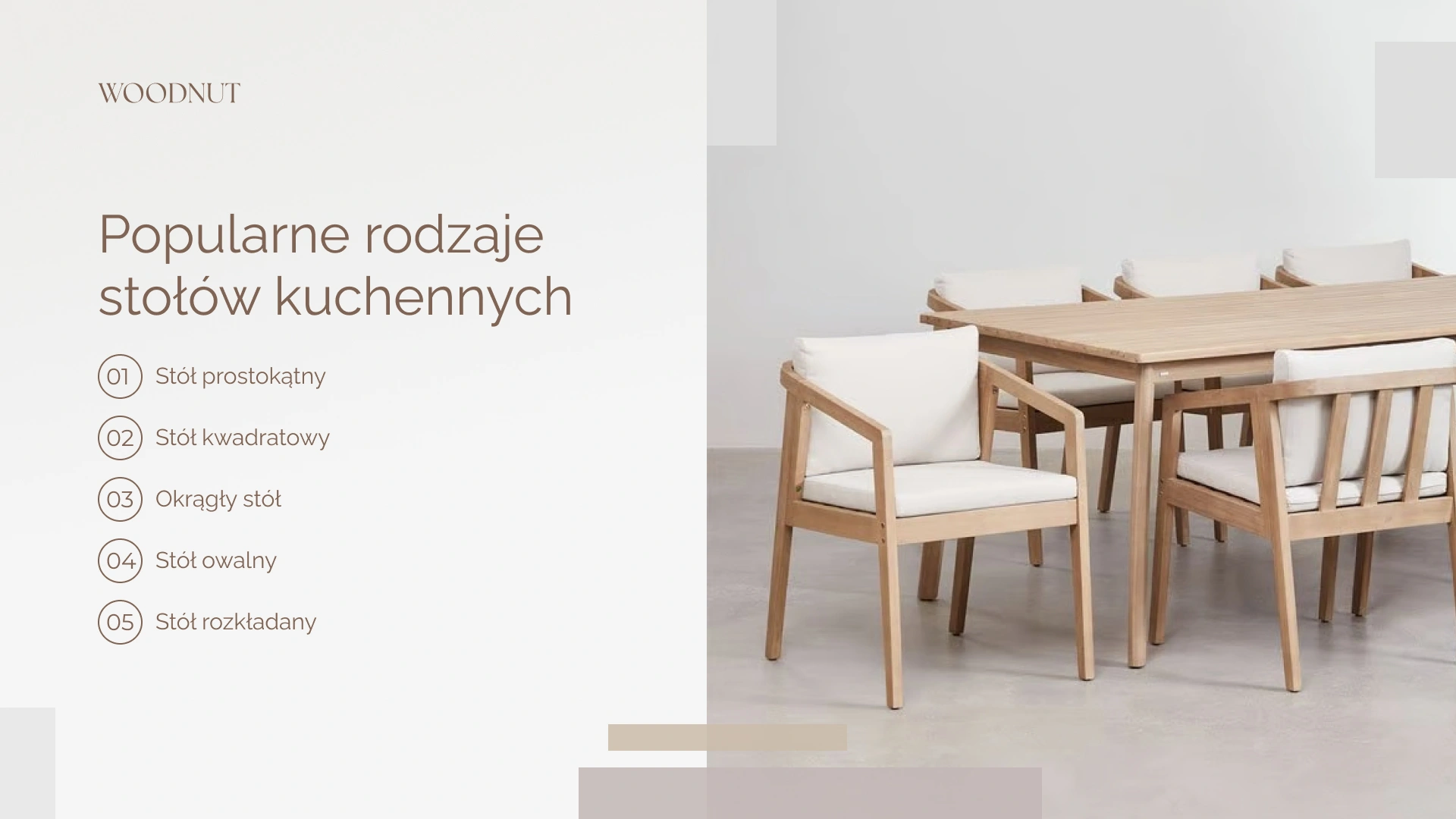 Popularne rodzaje stołów kuchennych
