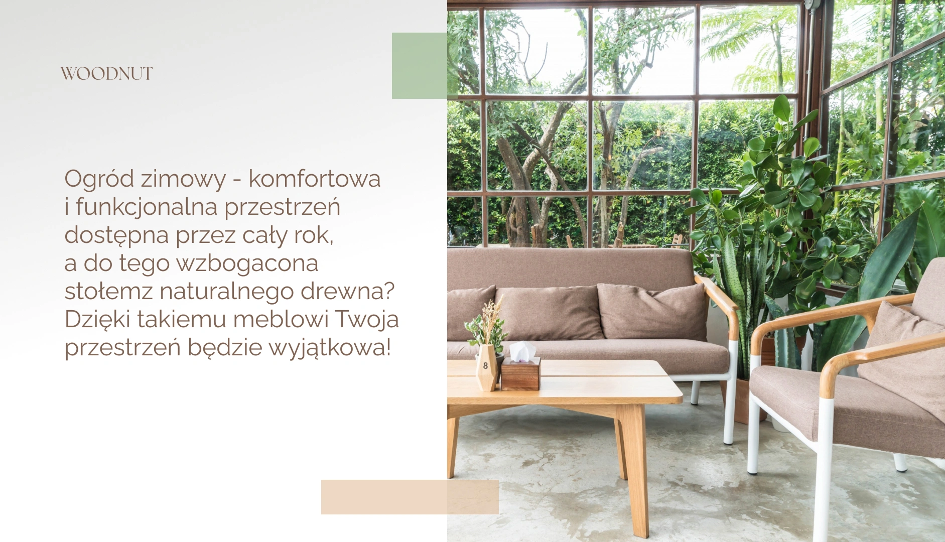 ogród zimowy stół
