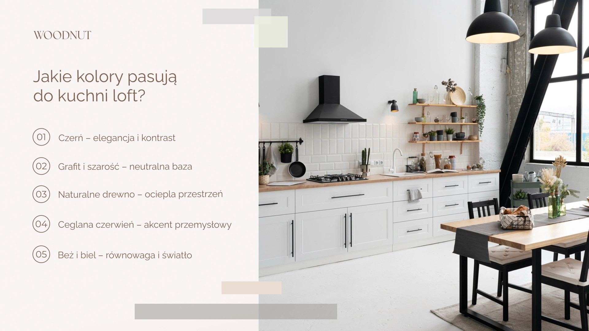 Jakie kolory pasują do loftowej kuchni?