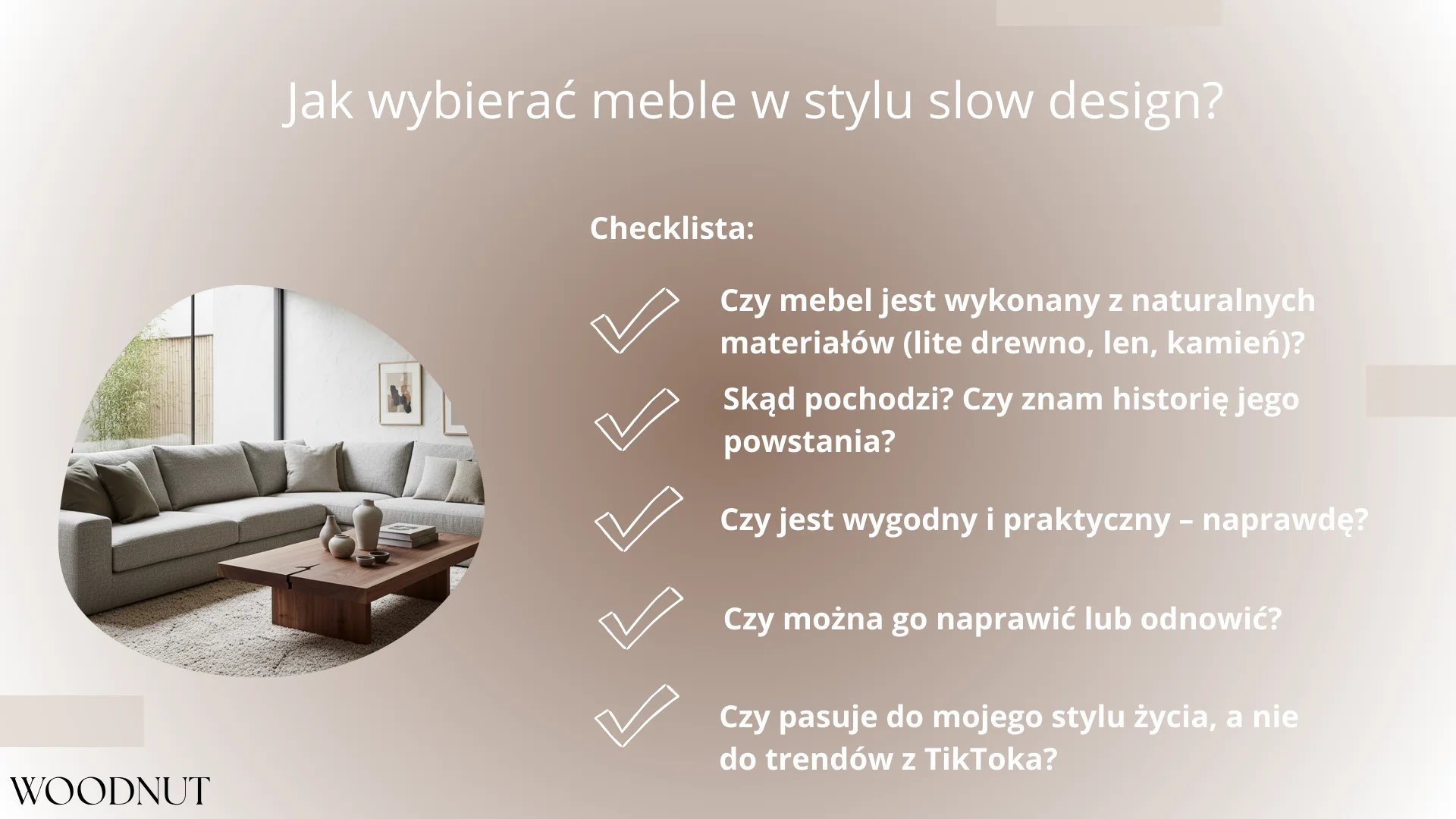 Jak wybierać meble w stylu slow design?
