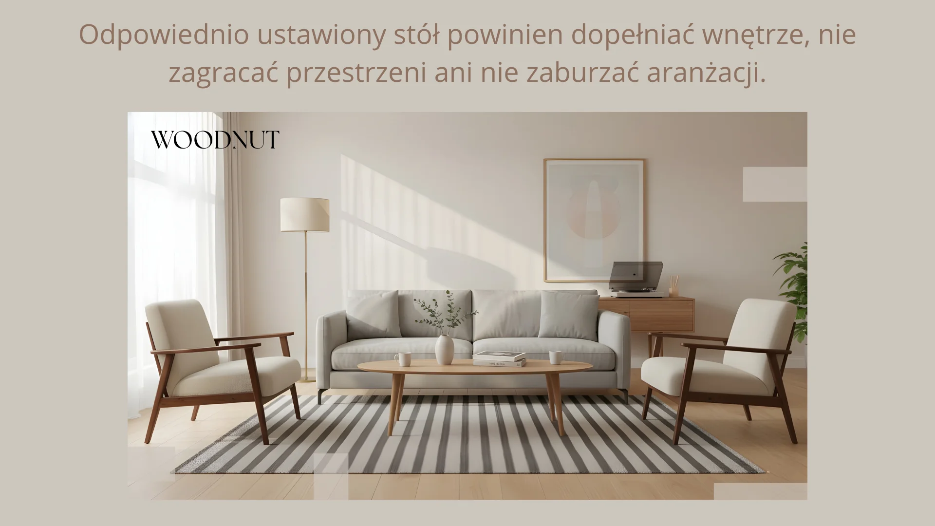 1. Jak ustawić stół w salonie? 