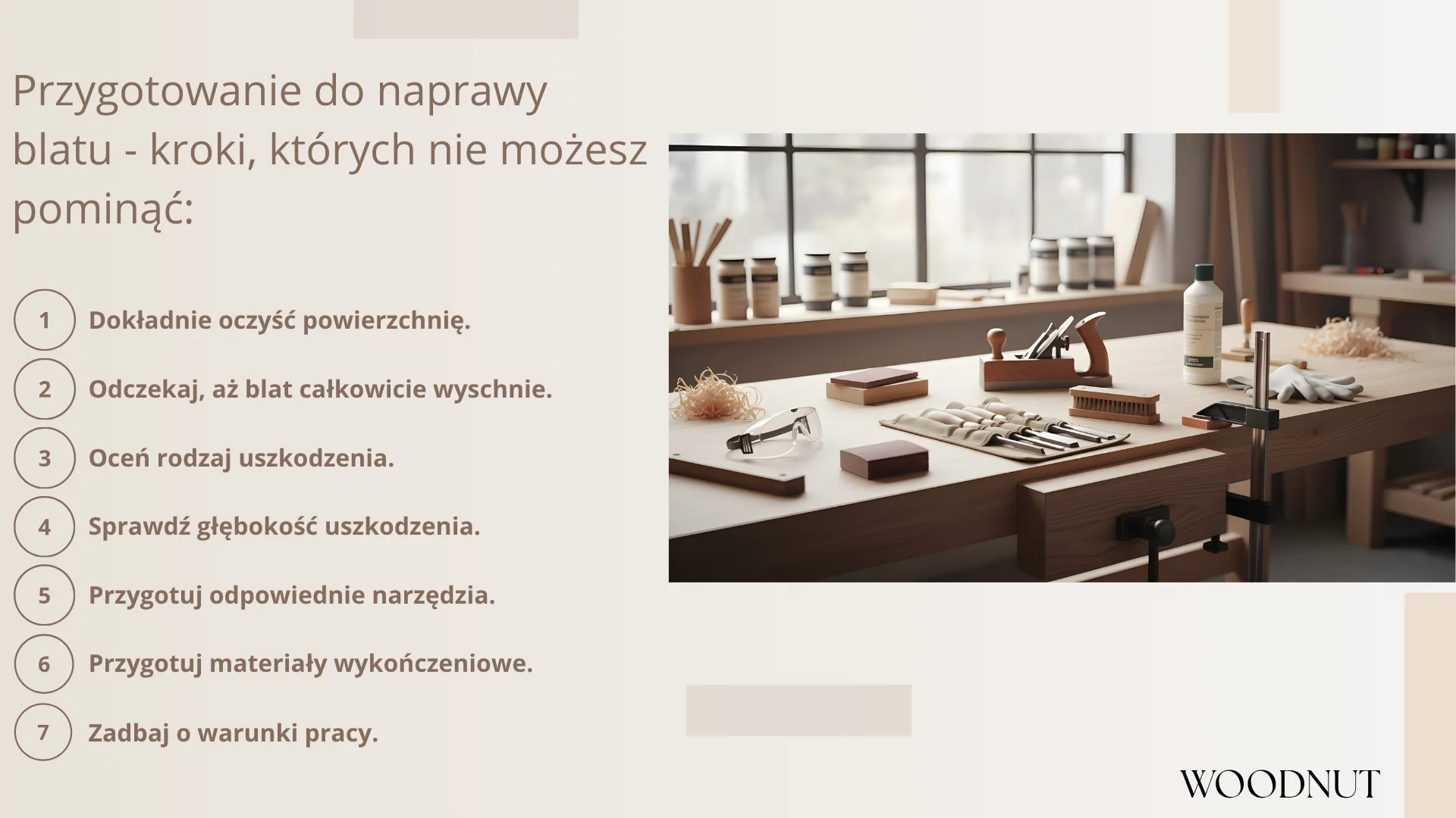 Przygotowanie do naprawy blatu - kroki, których nie możesz pominąć
