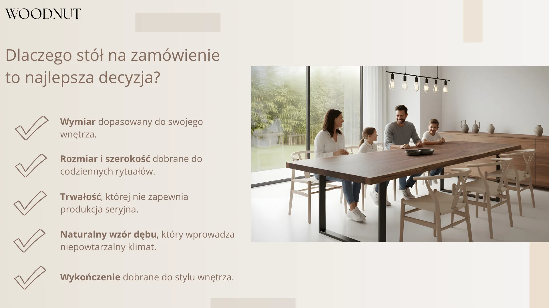 Dlaczego stół na zamówienie to najlepsza decyzja?