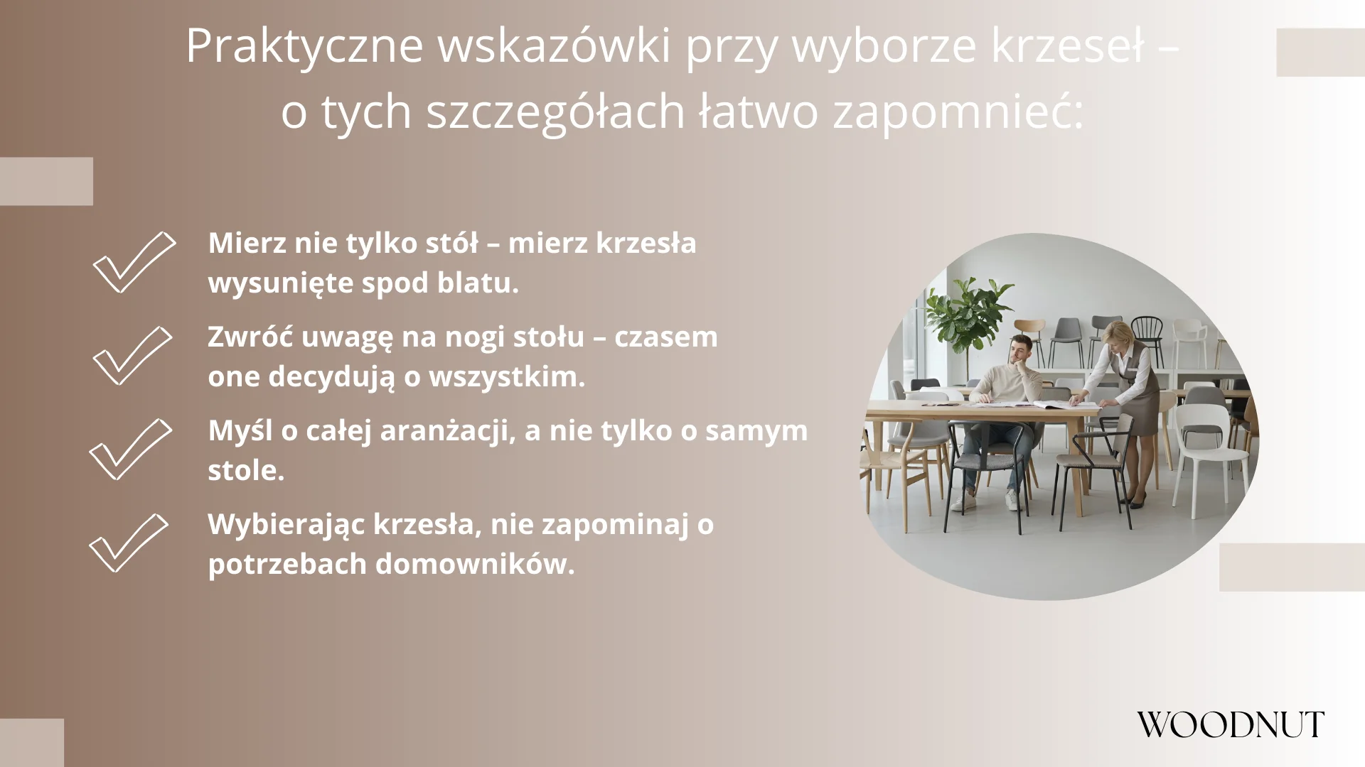 Praktyczne wskazówki przy wyborze krzeseł – o tych szczegółach łatwo zapomnieć